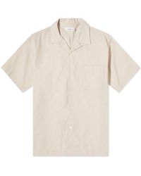 Nanamica - Short Sleeve Open Collar Panama Shirt - Lyst