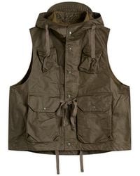 Engineered Garments - Waxed Cotton Field Vest - Lyst