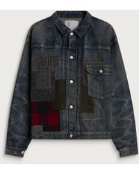 Junya Watanabe - Custom Patchwork Denim Jacket - Lyst