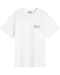 KENZO - Weave Embroidered Slim T-Shirt - Lyst