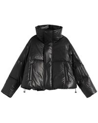 MM6 by Maison Margiela - Faux Leather Padded Jacket - Lyst