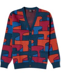 by Parra - Crayons All Over Knit Cardigan - Lyst