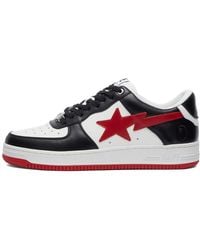 A Bathing Ape - Bape Sta Leather Sneakers - Lyst