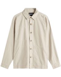 Barbour - Heritage+ Natural Linen Blend Overshirt - Lyst