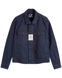 C.P. Company - Plated Denim Work Jacket - Lyst