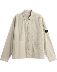 C.P. Company - Popeline Lens Overshirt - Lyst