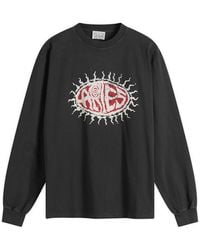 Aries - Faded Grunge Long Sleeve T-Shirt - Lyst
