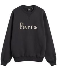 by Parra - Weird Trad Logo Crew Sweatshirt - Lyst