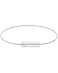 Le Gramme Brushed Le Cable Bracelet - Metallic
