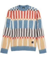 The Trilogy Tapes - Ttt Check Grid Mohair Crew Knit - Lyst