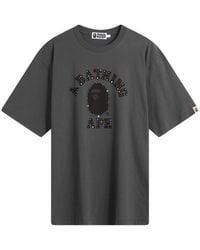 A Bathing Ape - Colour Stone College T-Shirt - Lyst