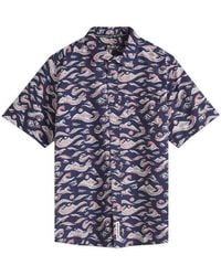 Kavu - Festaruski Stand Collar Short Sleeve Shirt - Lyst