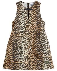 Ganni - Duchesse Nylon Mini Dress - Lyst
