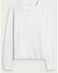 Ganter - Henley Waffle Longsleeve - Lyst