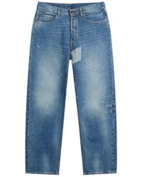 Maison Margiela - Straight Leg Vintage Wash Jeans - Lyst