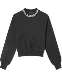 Dolce & Gabbana - Collar Logo Sweatshirt - Lyst