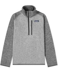 Patagonia - Better Sweater 1/4 Zip Jacket Nickel/Forge - Lyst