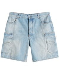 Off-White c/o Virgil Abloh - Denim Cargo Shorts - Lyst