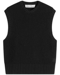 About Blank - Moss Stitch Knitted Vest - Lyst