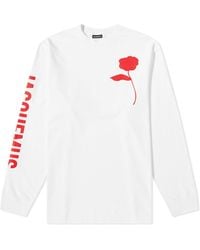 Jacquemus - Ciceri Long Sleeve Rose T-Shirt - Lyst