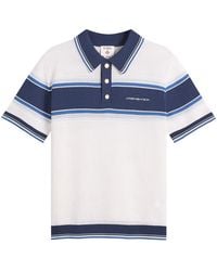 CASABLANCA - Mesh Stripe Polo - Lyst