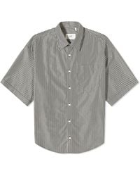Ami Paris - Stripe Boxy Short Sleeve Shirt - Lyst