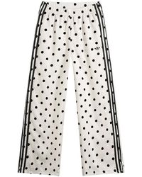 adidas - Polka Dot Firebird Wide Trackpants - Lyst