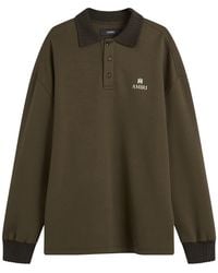 Amiri - Ma Oversized Long Sleeve Polo - Lyst