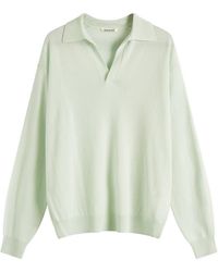 AURALEE - Cashmere Silk Knit Skipper Polo - Lyst