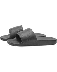 Gucci - Pursuit Gg Embossed Slide - Lyst