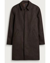 A.P.C. - Auster Heathered Wool Mac Jacket - Lyst