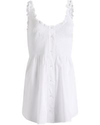 Skims - Garment Washed Poplin Mini Dress - Lyst