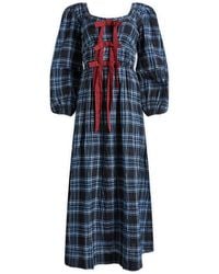 Damson Madder - Dakota Organic Cotton Midi Dress - Lyst