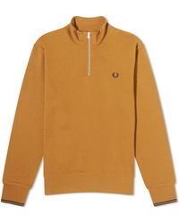 Fred Perry - Half Zip Sweat - Lyst