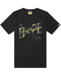 A Bathing Ape - 1st Camo Bape Sta Logo T-shirt - Lyst
