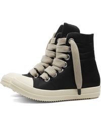 Rick Owens - High Jumbo Lace Puffer Sneakers - Lyst