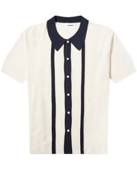 Soulland - Ciel Short Sleeve Knitted Polo Shirt - Lyst