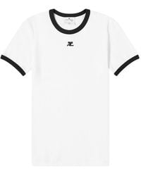 Courreges - Reedition Contrast T-Shirt Heritage - Lyst