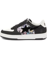 A Bathing Ape - Floral Patterned Bape Sta 2 Sneaker - Lyst