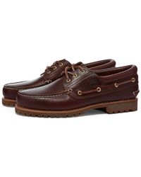 Timberland Authentics 3 Eye Classic Lug Rust Full Grain Shoes in 