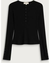 mfpen - Long Sleeve Henley Top - Lyst