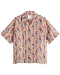 Visvim - Crosby Jacquard Silk Short Sleeve Shirt - Lyst