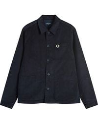 Fred Perry - Corduroy Pocket Detail Overshirt - Lyst