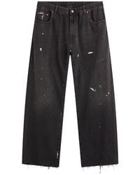 Maison Margiela - Mm6 Relaxed Straight Leg Elasticated Jeans - Lyst