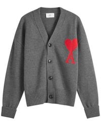 Ami Paris - Ami Large A Heart Cardigan - Lyst