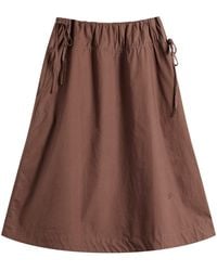 Damson Madder - Caspia Volume Midi Skirt - Lyst