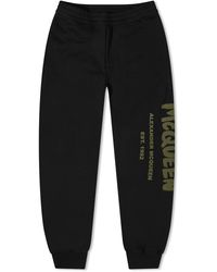 Alexander McQueen - Graffiti Logo Sweat Pants - Lyst