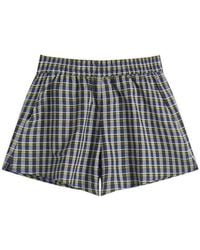 A.P.C. - Andrea Check Shorts - Lyst