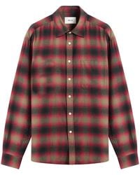 NN07 - Deon Check Flannel Shirt - Lyst