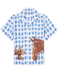 Bode - Jockey Dot Vacation Shirt - Lyst